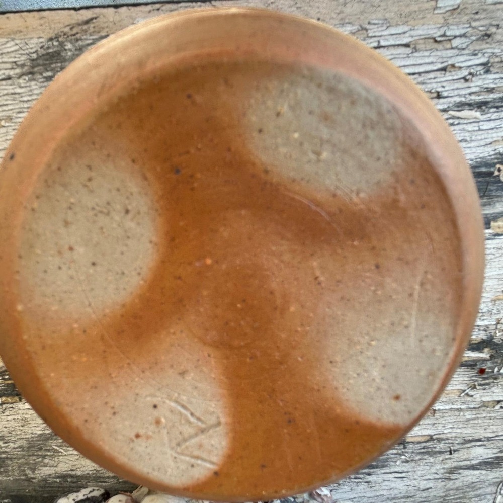Handmade Studio Pottery Rustic Earthy Glazed Ceramic Bowl Signed Artist Mark - Picture 5 of 8